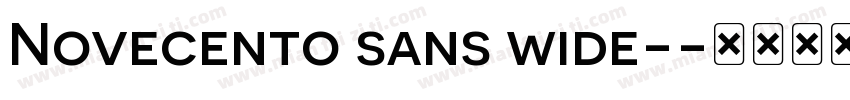Novecento sans wide-字体转换